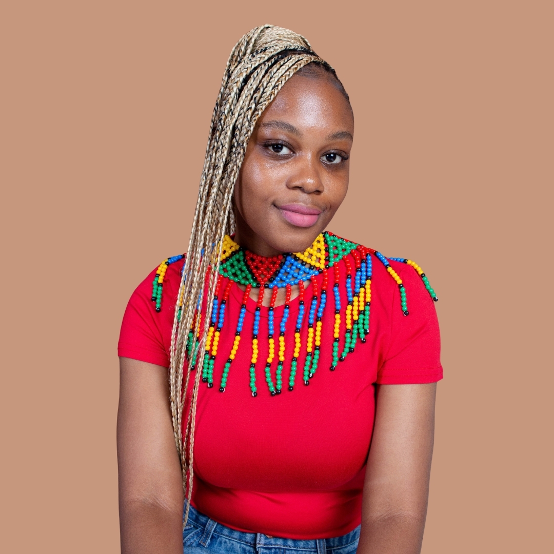 Voninga Multicolour Heritage Beaded Statement Collar